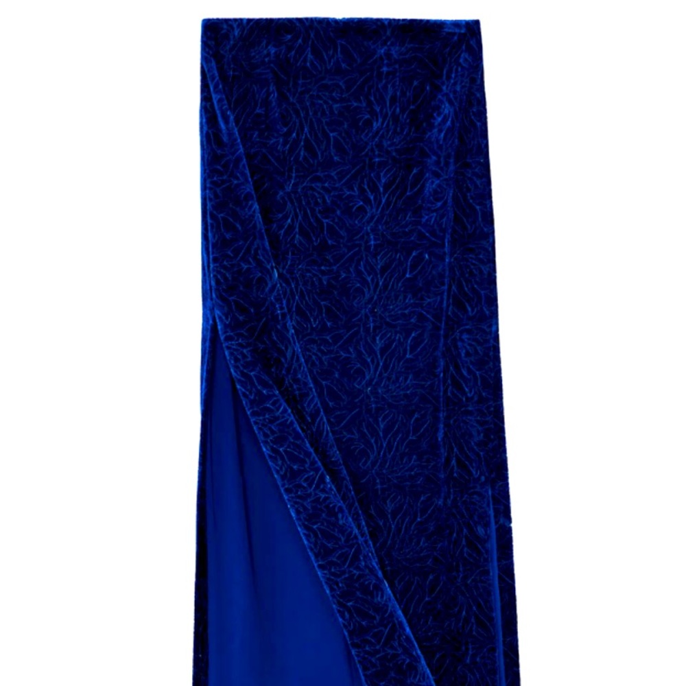 Zara limited edition velvet midi skirt